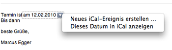Termindarstellung in Mail
